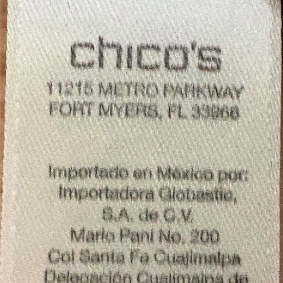 CHICOS WOMENS BLOUSE, OLIVE GREEN AND GOLD, size CHICOS 1 - Picture 9 of 9